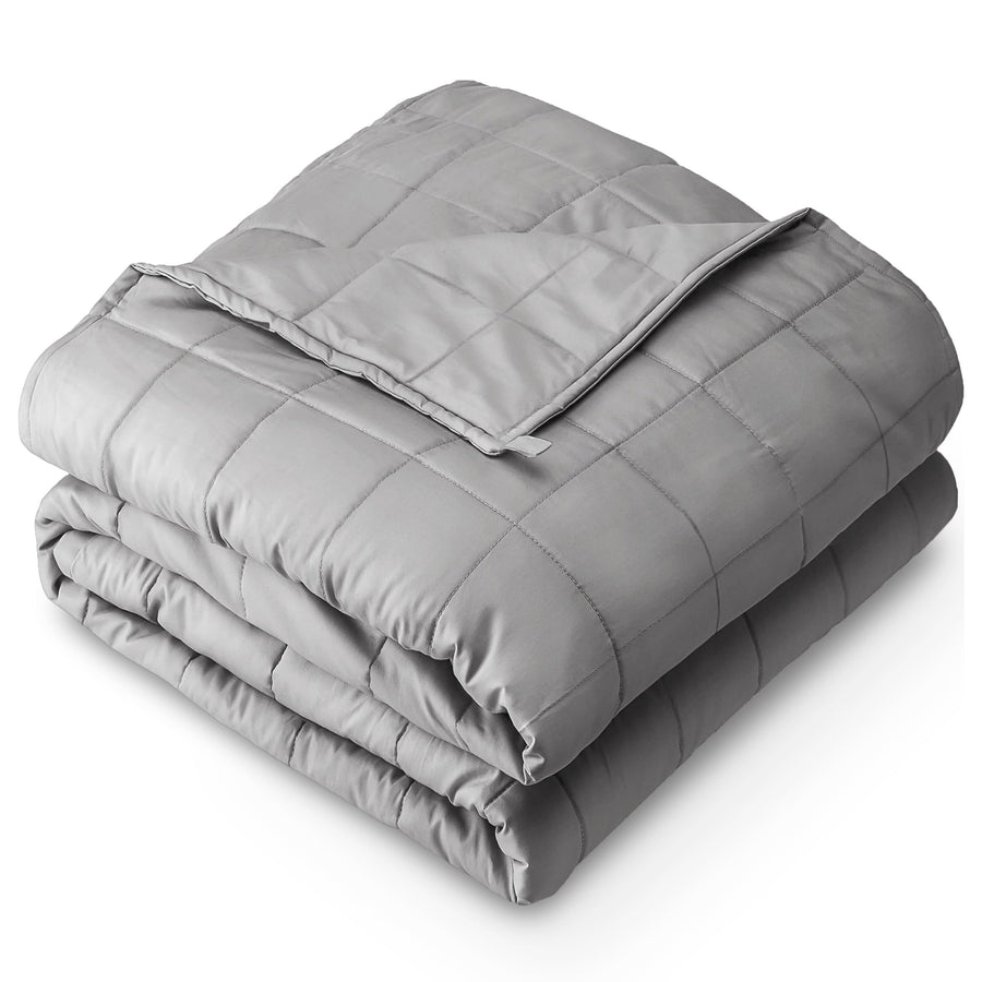 Bare Home Cotton Weighted Blanket — Light Grey 60"×80" 22 lb, Breathable Cotton & Even Pre — Bare Home at The Homely Pantry