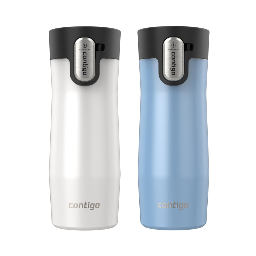 Contigo West Loop 16 oz Vacuum-Insulated Travel Mug 2-Pack Salted Frosted Pearl — AUTOSEAL — Contigo at The Homely Pantry