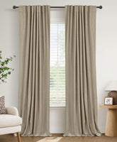 100% Blackout Shield front panel in plaza taupe showing full coverage and elegant look