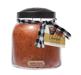 A Cheerful Giver jar candle front view showing inviting caramel-cinnamon scent