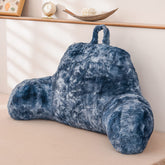 A Nice Night front view showing navy reading pillow and firm support