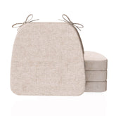 AAAAAcessories front view of D-shaped cushion showing neat oatmeal finish and inviting padding