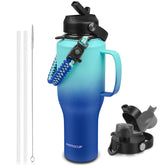 ABOTOCUP front view showing slim T-shaped bottle and handle for easy grip