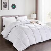 ABOUTABED king front view showing full duvet coverage and neat finish
