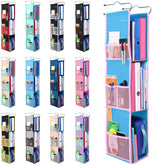 ABRA front view showing three hanging shelves and neat storage benefit