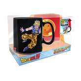 ABYSTYLE mug and coaster front view showing Dragon Ball Z artwork and collector appeal