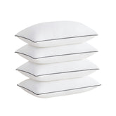 Acanva front view of four-pack standard pillows showing neat packaging and comfort