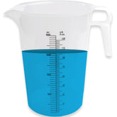 ACCUPOUR front view of gallon pitcher showing sturdy body and capacity benefit