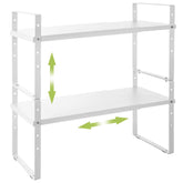 Across-Star front view showing clean white organizer and space-saving benefit