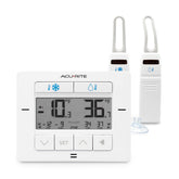 AcuRite front display showing fridge and freezer temperatures for quick monitoring