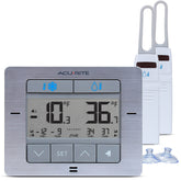 AcuRite front display showing fridge and freezer temperatures for quick monitoring