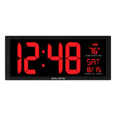 AcuRite front display with bold red digits for quick time reading