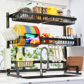 ADBIU front view full rack showing tiers and storage, maximizes sink space