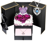 ADDWel front view gift box showcasing roses and teddy bear, ready to gift