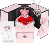 ADDWel front view preserved rose box showing elegant presentation and lasting beauty