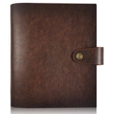 Adeerus front cover brown leather album showing elegant protection