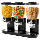 Adorabby front view showing three-chamber countertop dispenser benefits tidy storage