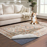 AEHISDHIE front view of 7x9 rug pad showing full size and packaging benefit