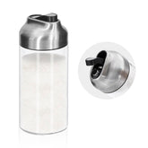 Aelga front view two‑pack showing neat countertop storage and convenience