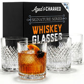 Aged & Charred front packaging showing boxed set and premium presentation benefit