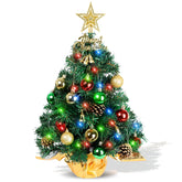AGIRL front view of assembled 22in tree showing full decoration and instant holiday appeal