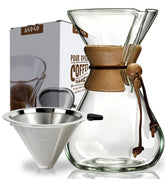 AGOGO front packaging showing complete 40oz pour-over set for easy setup
