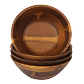AIDEA front view showing four wooden bowls and natural finish benefit