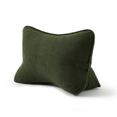 Ailuteie front view of avocado green pillow showing neat triangle support