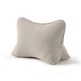 Ailuteie front view of triangular lumbar pillow showing supportive shape
