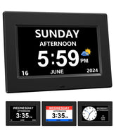 AINFTIME front display showing full date and time for fast recognition
