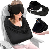 AirSlyng front packaging showing the complete 3-in-1 travel sleep kit benefit
