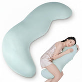 AISLEEP front view of pea pod pillow showing full-body support
