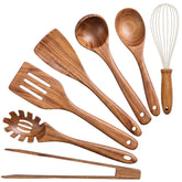 aiuhi front packaging showing full 7-piece teak set and ready-to-gift benefit