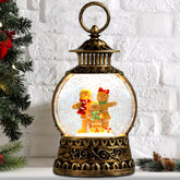 Aixuler gingerbread lantern front view showing vintage finish and festive charm