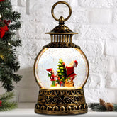 Aixuler front view of Santa snow globe with warm LED glow