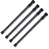 AIZESI front packaging view showing four black tension rods and benefits of tool-free install
