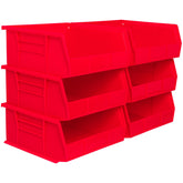 akro-mils front view red akrobin showing durable storage and easy access