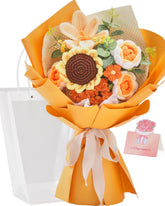 Alecono front view bouquet showing full shape and vibrant color benefits