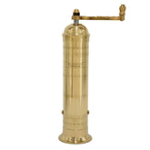 Alexander Home brass pepper mill front view showing elegant profile and durable metal