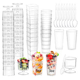 ALEXPRE front packaging showing full 240-piece set and spoons for easy event prep