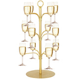 ALIMOTA front view of cocktail tree displaying neat glass arrangement benefit: elegant presentation