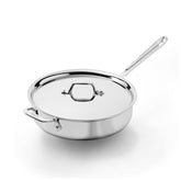 All‑Clad D3 front view showing pan and lid for versatile cooking