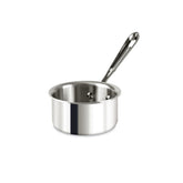 All‑Clad butter warmer front view showing compact pot and polished finish for durable performance