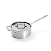 All-Clad D5 front view showing polished stainless finish and capacity
