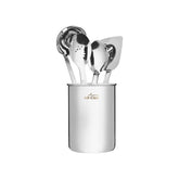 All-Clad front view of utensil set and caddy showing organized countertop storage and elegance