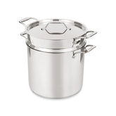 All‑Clad front view of 16 qt multipot showing capacity and finish for versatile cooking