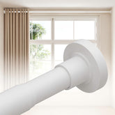 ALLZONE front view of tension rod packaging showing heavy-duty features and easy install benefit