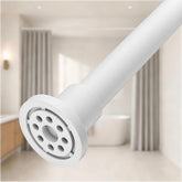 ALLZONE front view of assembled tension rod showing clean profile and easy install benefit