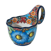 ALMA front view blue floral bowl showing elegant pattern and practical use