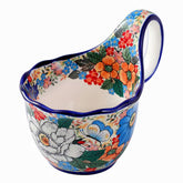 ALMA soup bowl front view showing floral design and vintage charm benefit
